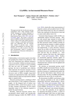 LLaMIPa: An Incremental Discourse Parser