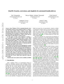GlucOS: Security, correctness, and simplicity for automated insulin delivery