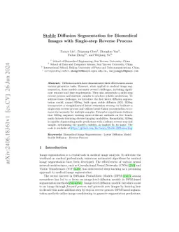 Stable Diffusion Segmentation for Biomedical Images with Single-step
  Reverse Process