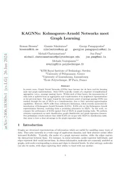 KAGNNs: Kolmogorov-Arnold Networks meet Graph Learning