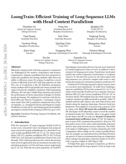 LoongTrain: Efficient Training of Long-Sequence LLMs with Head-Context
  Parallelism