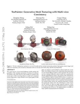 TexPainter: Generative Mesh Texturing with Multi-view Consistency