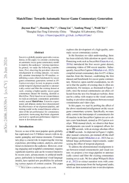 MatchTime: Towards Automatic Soccer Game Commentary Generation