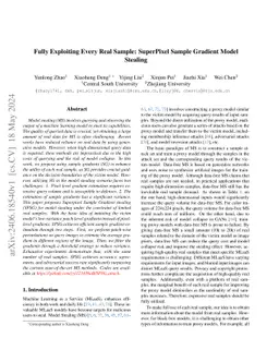 Fully Exploiting Every Real Sample: SuperPixel Sample Gradient Model
  Stealing