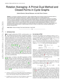 Rotation Averaging: A Primal-Dual Method and Closed-Forms in Cycle
  Graphs