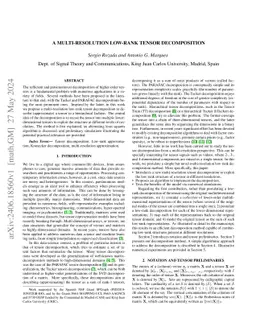 A Multi-resolution Low-rank Tensor Decomposition