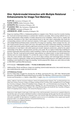 Hire: Hybrid-modal Interaction with Multiple Relational Enhancements for
  Image-Text Matching