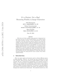 It's a Feature, Not a Bug: Measuring Creative Fluidity in Image
  Generators