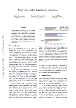 Nomic Embed Vision: Expanding the Latent Space