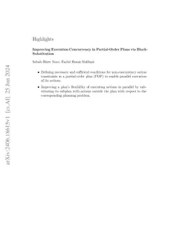 Improving Execution Concurrency in Partial-Order Plans via Block-Substitution
