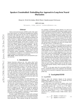 Speakers Unembedded: Embedding-free Approach to Long-form Neural
  Diarization