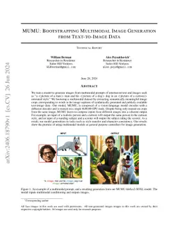 MUMU: Bootstrapping Multimodal Image Generation from Text-to-Image Data