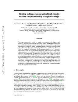 Binding in hippocampal-entorhinal circuits enables compositionality in
  cognitive maps