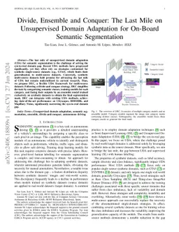 Divide, Ensemble and Conquer: The Last Mile on Unsupervised Domain
  Adaptation for On-Board Semantic Segmentation