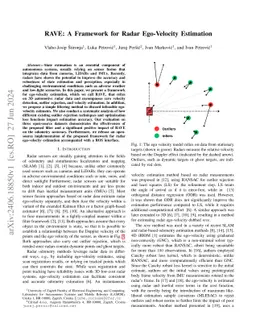 RAVE: A Framework for Radar Ego-Velocity Estimation
