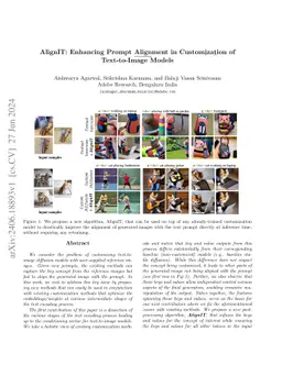 AlignIT: Enhancing Prompt Alignment in Customization of Text-to-Image
  Models