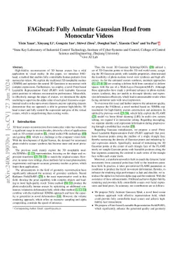 FAGhead: Fully Animate Gaussian Head from Monocular Videos