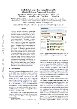 SeaKR: Self-aware Knowledge Retrieval for Adaptive Retrieval Augmented
  Generation