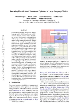 Revealing Fine-Grained Values and Opinions in Large Language Models