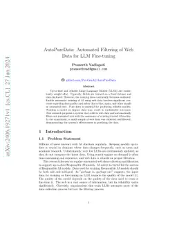AutoPureData: Automated Filtering of Undesirable Web Data to Update LLM Knowledge