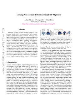 Looking 3D: Anomaly Detection with 2D-3D Alignment