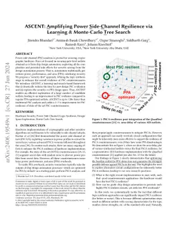 ASCENT: Amplifying Power Side-Channel Resilience via Learning &
  Monte-Carlo Tree Search