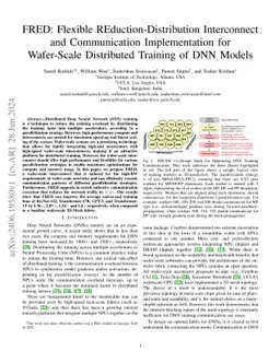 FRED: Flexible REduction-Distribution Interconnect and Communication Implementation for Wafer-Scale Distributed Training of DNN Models