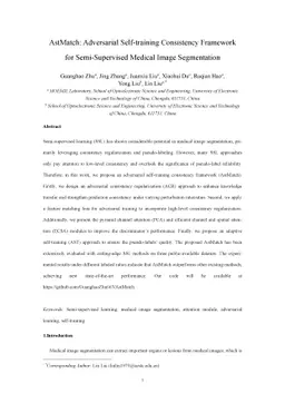 AstMatch: Adversarial Self-training Consistency Framework for
  Semi-Supervised Medical Image Segmentation