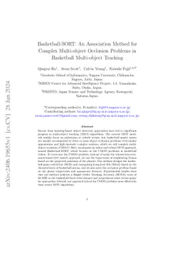Basketball-SORT: An Association Method for Complex Multi-object
  Occlusion Problems in Basketball Multi-object Tracking