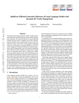 InfiniGen: Efficient Generative Inference of Large Language Models with
  Dynamic KV Cache Management