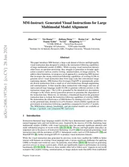 MM-Instruct: Generated Visual Instructions for Large Multimodal Model
  Alignment