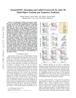 StreamMOTP: Streaming and Unified Framework for Joint 3D Multi-Object
  Tracking and Trajectory Prediction