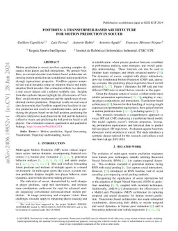 FootBots: A Transformer-based Architecture for Motion Prediction in
  Soccer