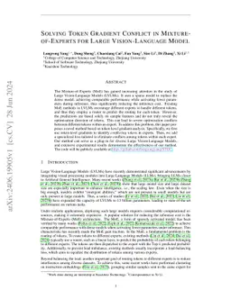 Solving Token Gradient Conflict in Mixture-of-Experts for Large Vision-Language Model