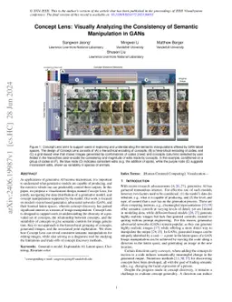 Concept Lens: Visually Analyzing the Consistency of Semantic
  Manipulation in GANs