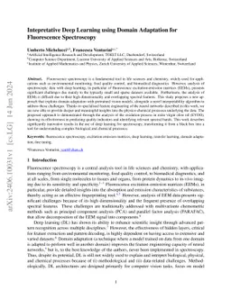 Deep Learning Domain Adaptation to Understand Physico-Chemical Processes
  from Fluorescence Spectroscopy Small Datasets: Application to Ageing of Olive
  Oil