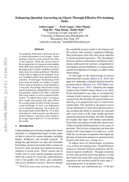 Enhancing Question Answering on Charts Through Effective Pre-training
  Tasks
