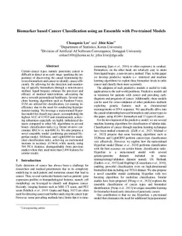 Provably Robust Pre-Trained Ensembles for Biomarker-Based Cancer Classification