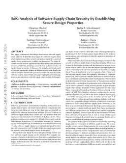 SoK: Analysis of Software Supply Chain Security by Establishing Secure
  Design Properties