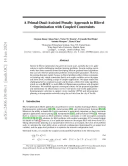 A Primal-Dual-Assisted Penalty Approach to Bilevel Optimization with
  Coupled Constraints
