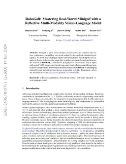 RoboGolf: Mastering Real-World Minigolf with a Reflective Multi-Modality
  Vision-Language Model