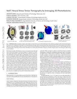 NeST: Neural Stress Tensor Tomography by leveraging 3D Photoelasticity