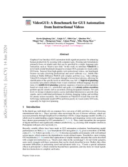 VideoGUI: A Benchmark for GUI Automation from Instructional Videos