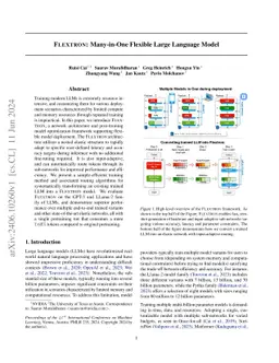 Flextron: Many-in-One Flexible Large Language Model