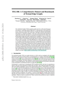 TEG-DB: A Comprehensive Dataset and Benchmark of Textual-Edge Graphs