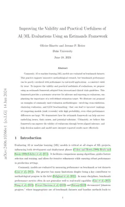 Improving the Validity and Practical Usefulness of AI/ML Evaluations
  Using an Estimands Framework