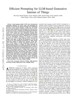 Efficient Prompting for LLM-based Generative Internet of Things