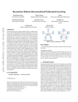 Byzantine-Robust Decentralized Federated Learning