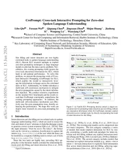 CroPrompt: Cross-task Interactive Prompting for Zero-shot Spoken
  Language Understanding