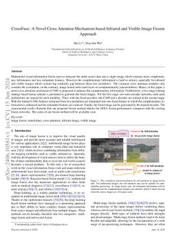 CrossFuse: A Novel Cross Attention Mechanism based Infrared and Visible
  Image Fusion Approach